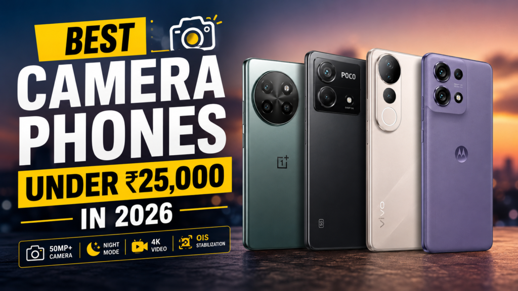Best Camera Phones Under ₹25,000 in 2026 (Ultimate Buying Guide)