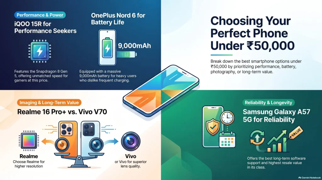 How to Choose the Right Phone Under ₹50,000
