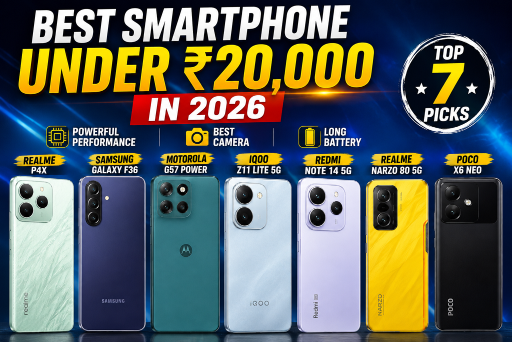 Best Smartphone Under 20000 in 2026 – Top Picks with Full Details